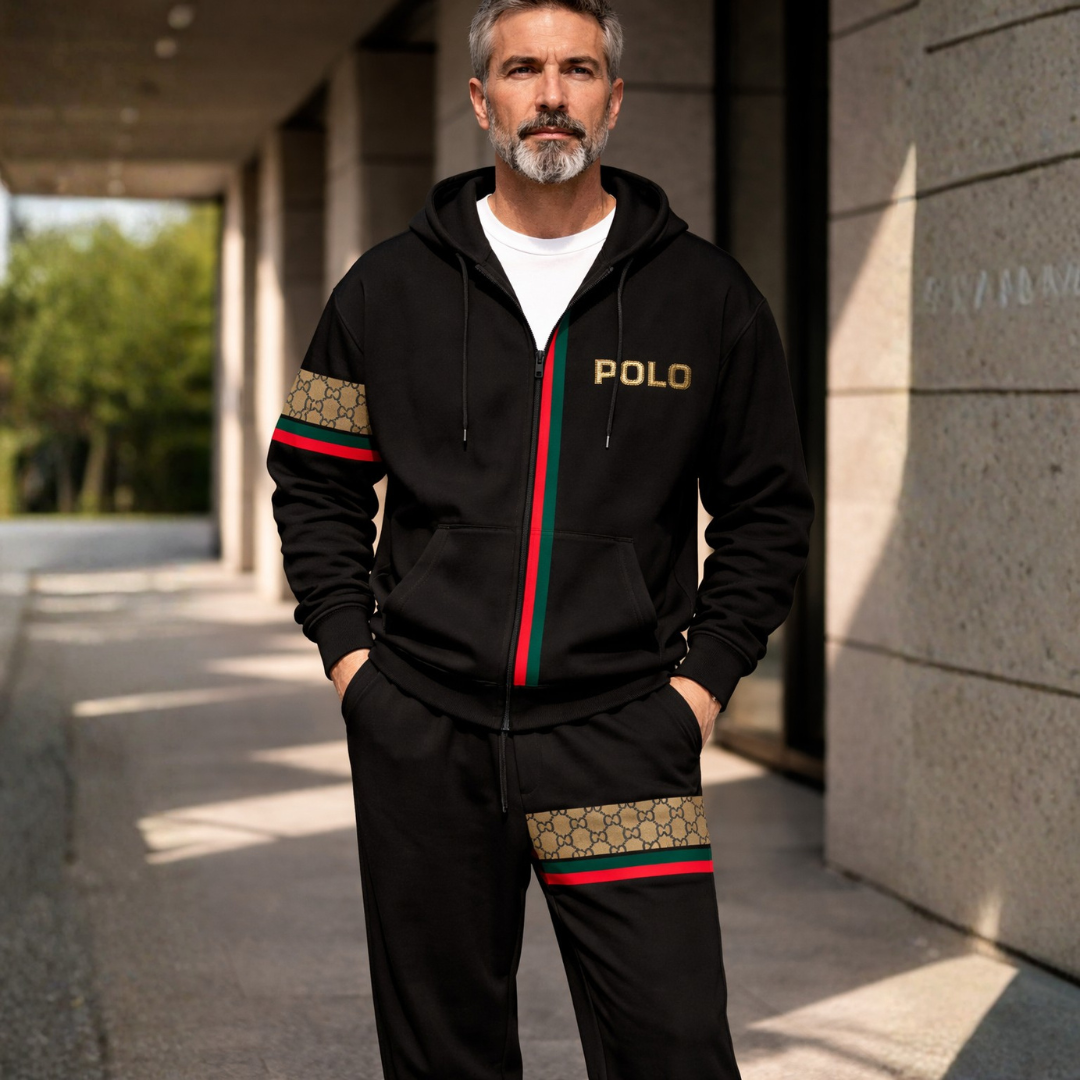 [BUY 1 GET 2] Polo Hoodie and Sweatpants Set Aurelius Crest